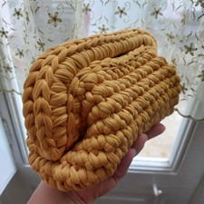 Borsa Clutch all'uncinetto