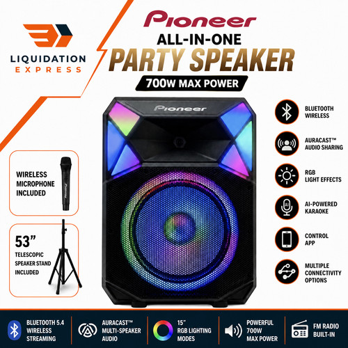 Pioneer psx615 700 - w, 15"