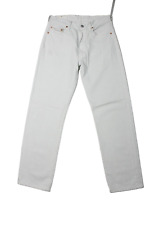 Levi's 501 W31 L32 jeans usato bianco (Cod.SJ257) Levis Made in USA