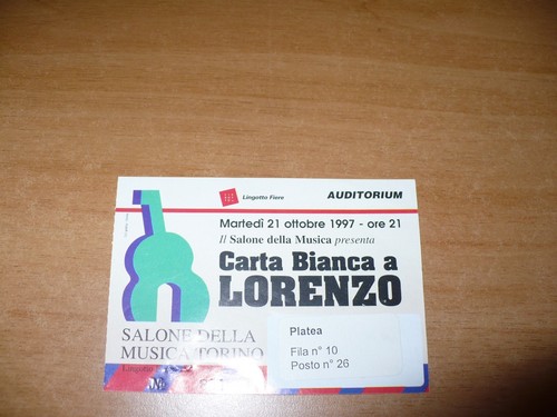 Biglietto concerto jovanotti - concerto,