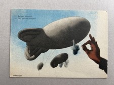 m) Cartolina militare 2GM WWII propaganda Mancioli dirigibile 