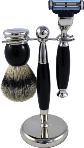 Set barba hans baier nero - set,