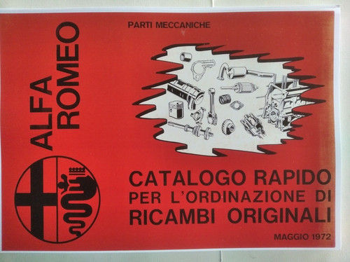 Catalogo ricambi alfa romeo - ricambi,