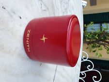 Zenith El Primero NOS, vintage, ultrarare, red, cylindrical box