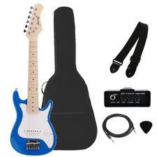 Kit Chitarra Elettrica da 30" con Ampli 3W e Accessori (Blu)