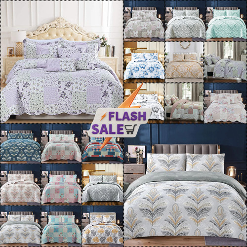 Set copriletto trapuntato - set,