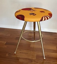 Sgabello Anni 50 Ottone Con