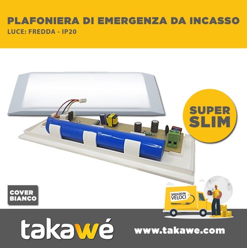 Plafoniera emergenza led - emergenza, ad