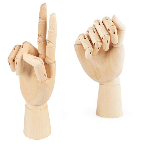 Manichino mano snodabile in - dx,