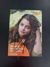 Cartolina autografata Ronja Forcher attrice medico di montagna Playboy