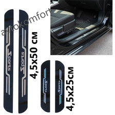 4 pezzi protezione piastra battitacco portiera auto sportiva in plastica...