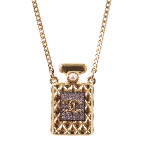 Collana con ciondolo bottiglia