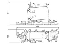 Intercooler Valeo 822935 alluminio per VW GOLF 7 5G1 BQ1 BE1 BE2 Variant BA5