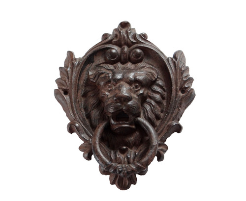 Antica testa leone porta - testa, leone,