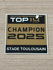 Patch Badge officiel TOP 14 Rugby champion 2025 Stade Toulousain vendeur pro