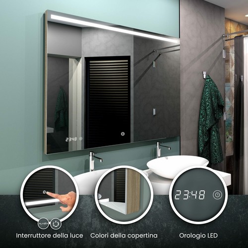Specchio led giza - specchio, colori