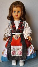 Bambola in Costume Sardegna Tonara Antica Anni 50 Altezza 65cm Unica Da Museo