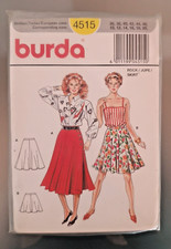 BURDA Modello  Vintage cucito Cartamodello 4515 Taglia 10-20 NON TAGLIATO