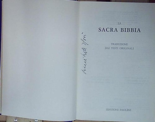 Sacra bibbia edizioni - sacra,