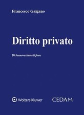 Diritto privato-Galgano-Copertina rigida