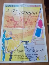 manifesto LOTTERIA NAZIONALE di TAORMINA 1992