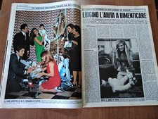 clipping / ritaglio 1967 DALIDA HA RIUNITO LA FAMIGLIA PER NATALE