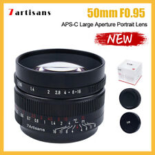 7artisans 50 mm F0.95 APS-C obiettivo ritratto MF per fotocamera Canon Nikon Sony Fuji M43