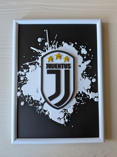 Quadro juventus artwork - quadro, 3d