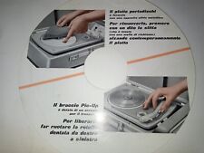 Istruzioni catalogo MANGIADISCHI  FONOVALIGIA PIC UP LESA PENNY PHILIPS 1960 70