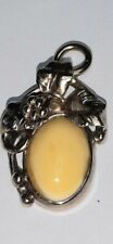 Antico pendente agata gialla  in oro 