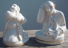Statuettes porcelaine France style Robj salière poivrière personnages