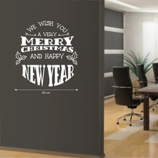 vetrofanie wall sticker adesivo per vetrine ufficio casa negozio sfera di Natale