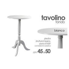 TAVOLO TAVOLINO 50X45CM LEGNO