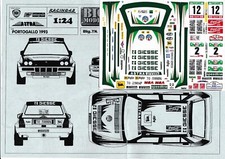 Decal 1/24 Lancia delta ASTRA