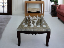Set pezzi scacchi in marmo