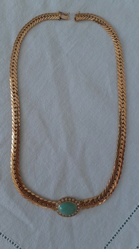 750 18k yellow gold choker - 18k,
