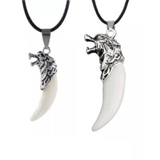 COLLANA CORDA CIONDOLO DENTE