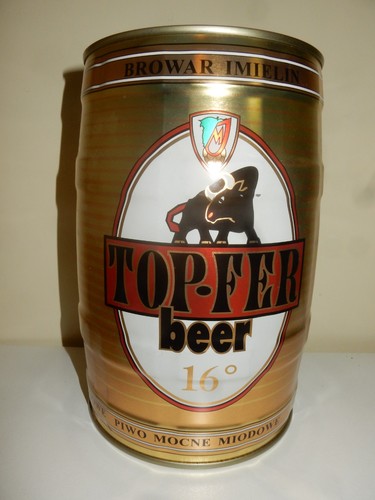 Vecchia lattina birra top - vecchia, top-fer