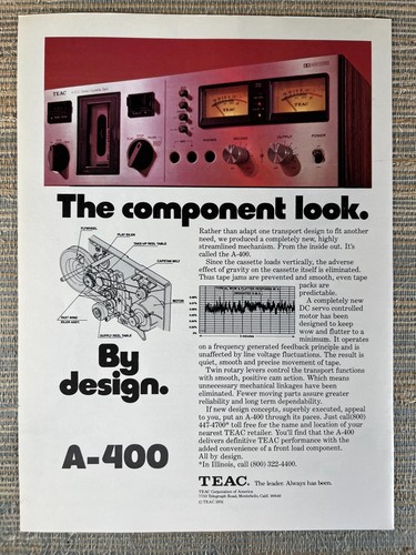 Teac 400 stereo cassette - teac,