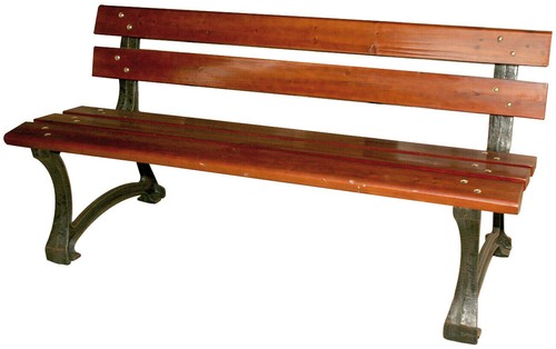 Panchina ghisa legno - panchina, in