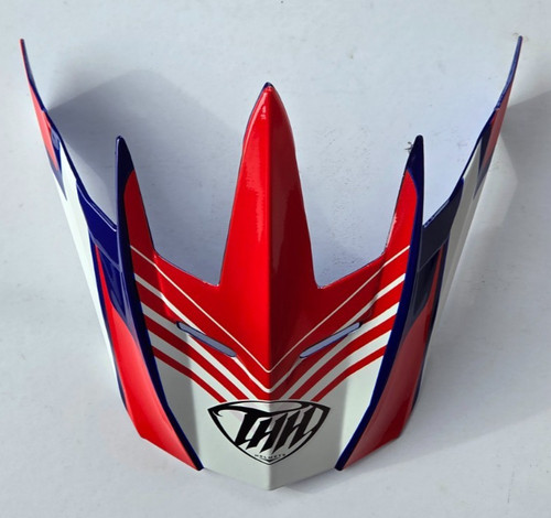 Nuovo casco rosso bianco blu - casco, rosso/bianco/blu