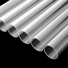 6pz Tubo Policarbonato Trasparente, Tubo Plastica Diametro 50mm Tubo Trasparente 