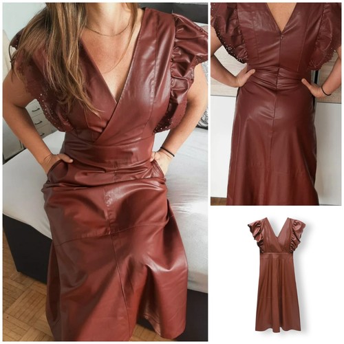 Zara abito vestito midi linea - midi,