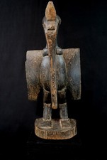 Art Africain - Ancien Calao Kalao Senoufo Senufo Hornbill sur Socle - 39 Cms +++