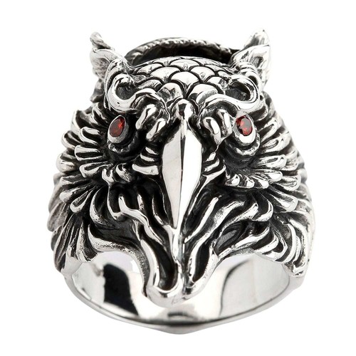 Anello gufo occhi - , in