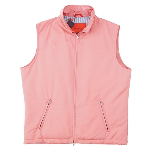 Gilet isaia napoli rosa - gilet,