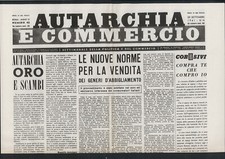 Autarchia e Commercio del