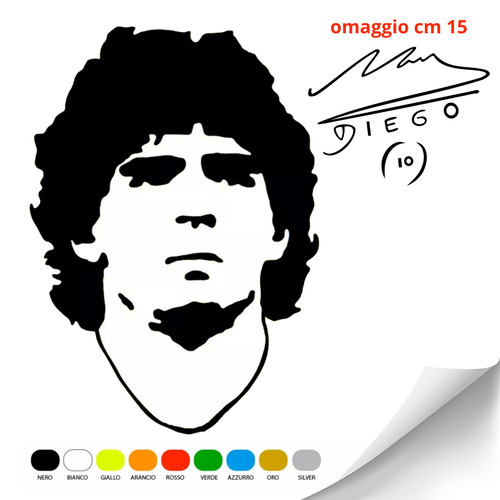 Adesivo diego armando - adesivo,