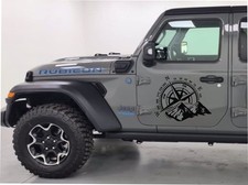 Adesivo Rosa dei Venti  fuoristrada Jeep Sticker Grafica per auto cofano muro