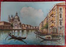 Veduta Di Venezia Olio Su Tela